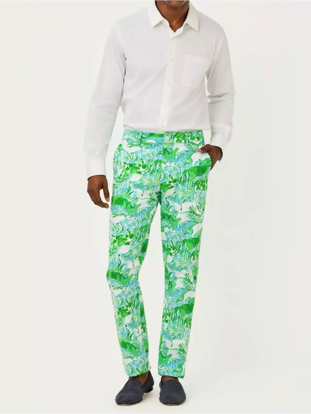 Lilly Pulitzer Men's Stuff Mizner Pants Stretch 34 Galloping Gals Horses NWT